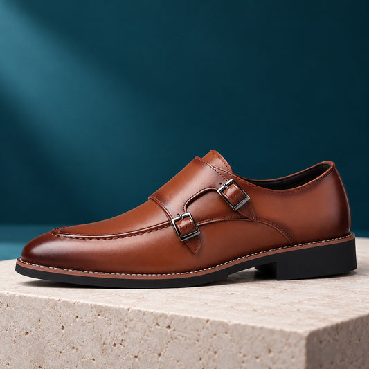 Dunley Apron Stitch Double Monk Shoes (1:1, image 2)