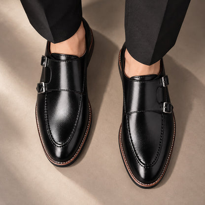 Dunley Apron Stitch Double Monk Shoes (1:1, image 7)