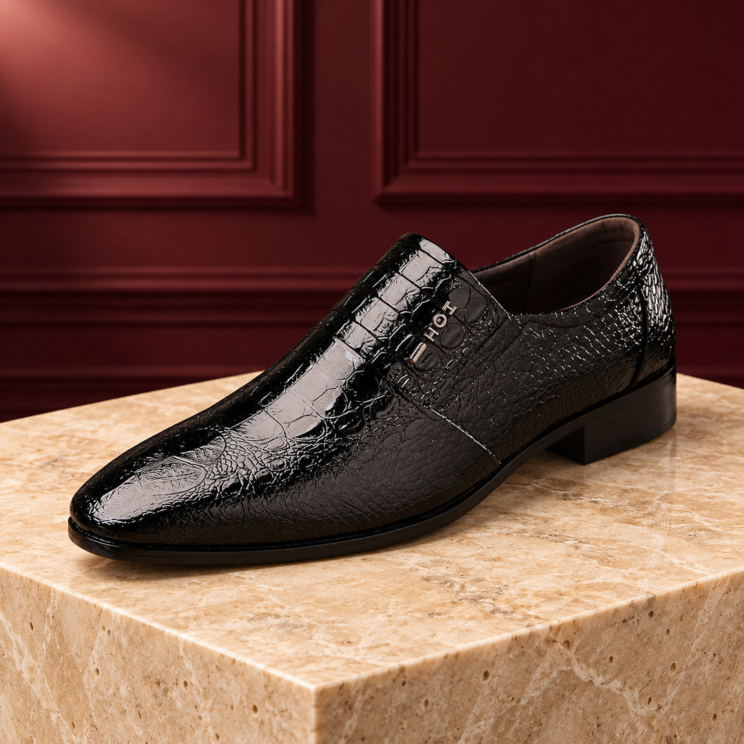 Beaumont Croc Leather Shoes (1:1, image 5)