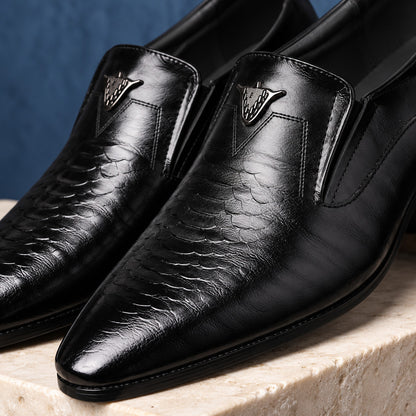 Bramwell Scale-Embossed Emblem Loafers (1:1, image 7)