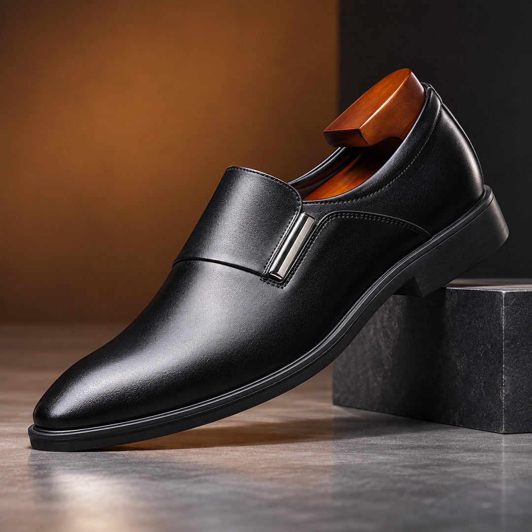 Clairmont Metal Bar Leather Loafers (1:1, image 2)