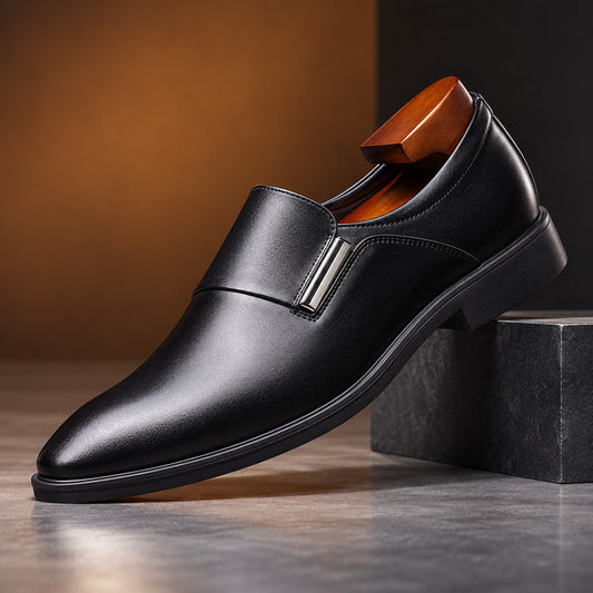 Clairmont Metal Bar Leather Loafers (1:1, image 2)