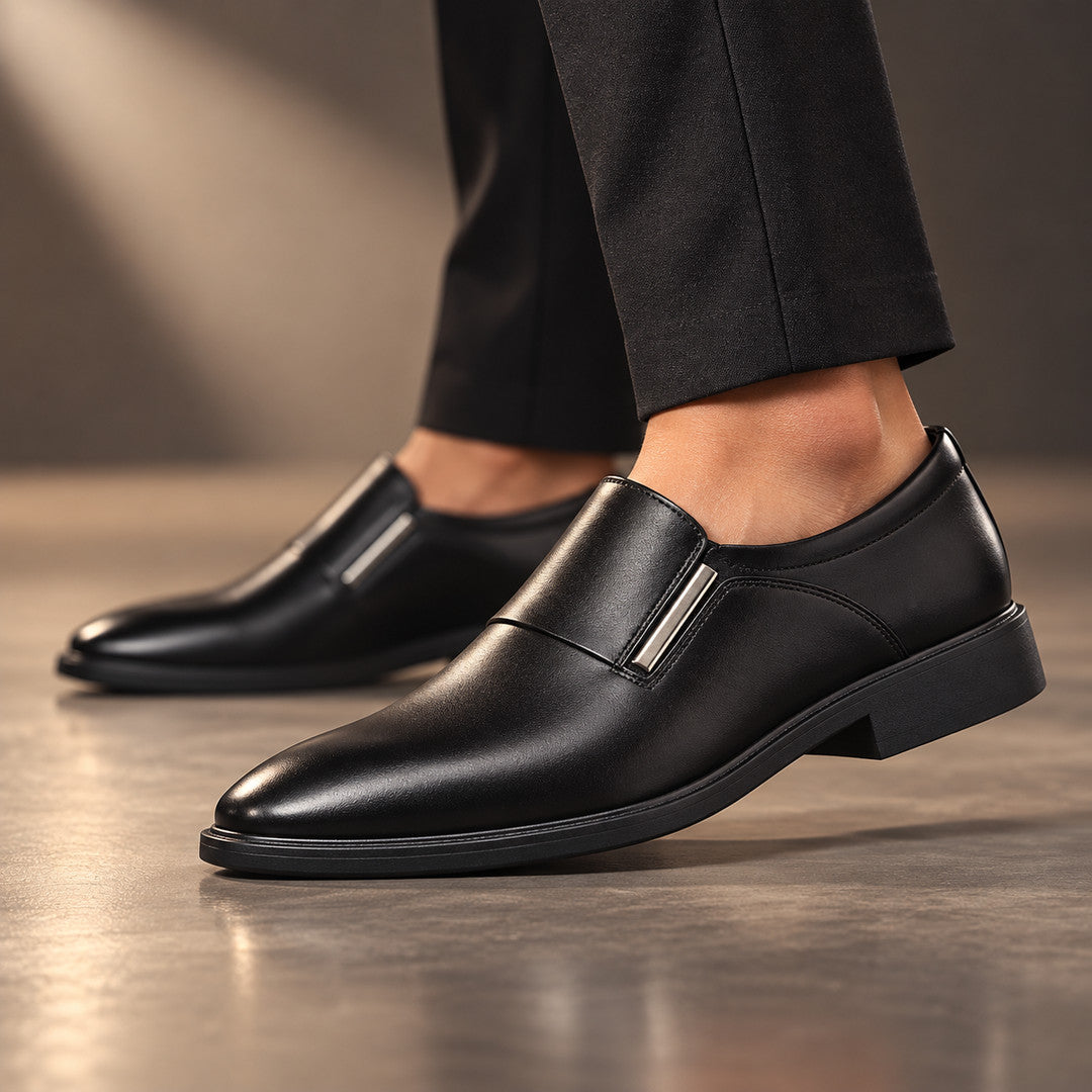 Clairmont Metal Bar Leather Loafers (1:1, image 4)
