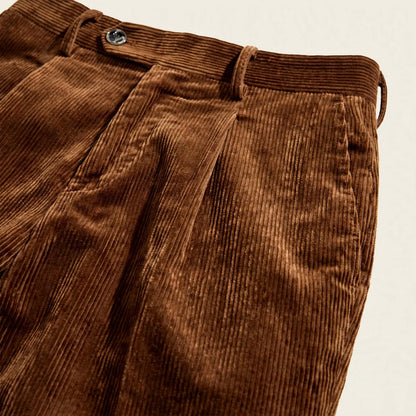 Wexford Pleated Corduroy Trousers