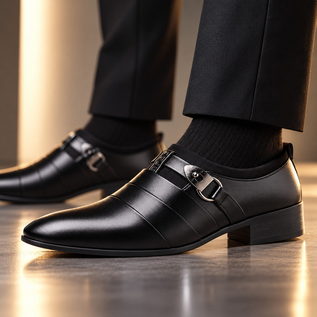 Davenant Layered Leather Loafers (1:1, image 6)