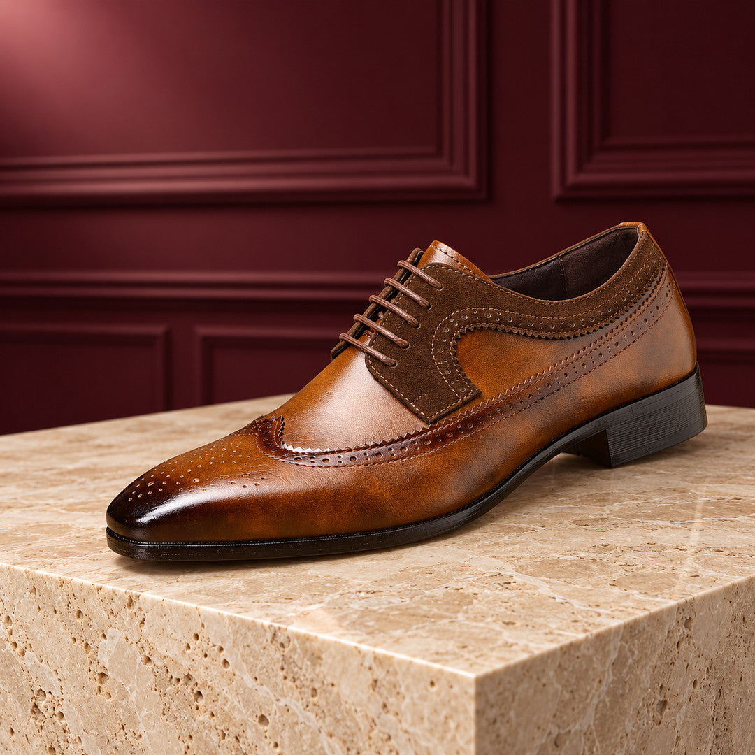 Hartwell Contrast Panel Wingtip Brogues (1:1, image 2)