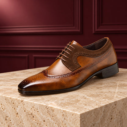 Hartwell Contrast Panel Wingtip Brogues (1:1, image 2)