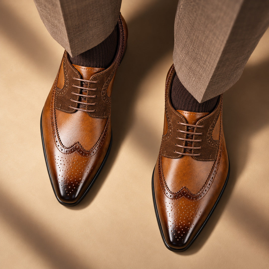 Hartwell Contrast Panel Wingtip Brogues (1:1, image 5)