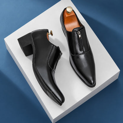 Lansdowne Front Zip Block Heel Dress Shoes (1:1, image 3)