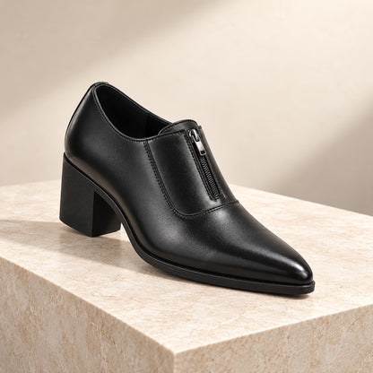 Lansdowne Front Zip Block Heel Dress Shoes (1:1, image 5)