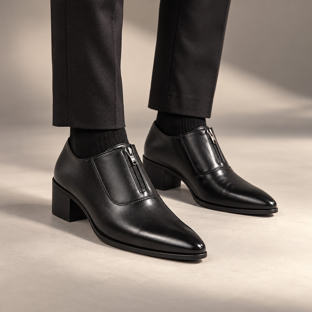 Lansdowne Front Zip Block Heel Dress Shoes (1:1, image 7)
