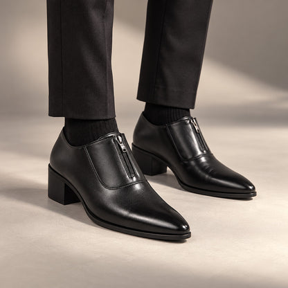 Lansdowne Front Zip Block Heel Dress Shoes (1:1, image 7)