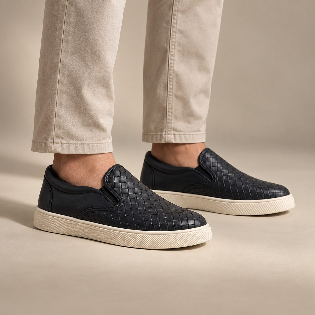 Harlow Leather Weave Loafers (1:1, image 6)