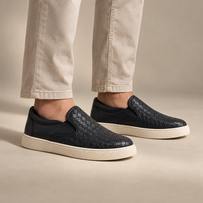 Harlow Leather Weave Loafers (1:1, image 6)