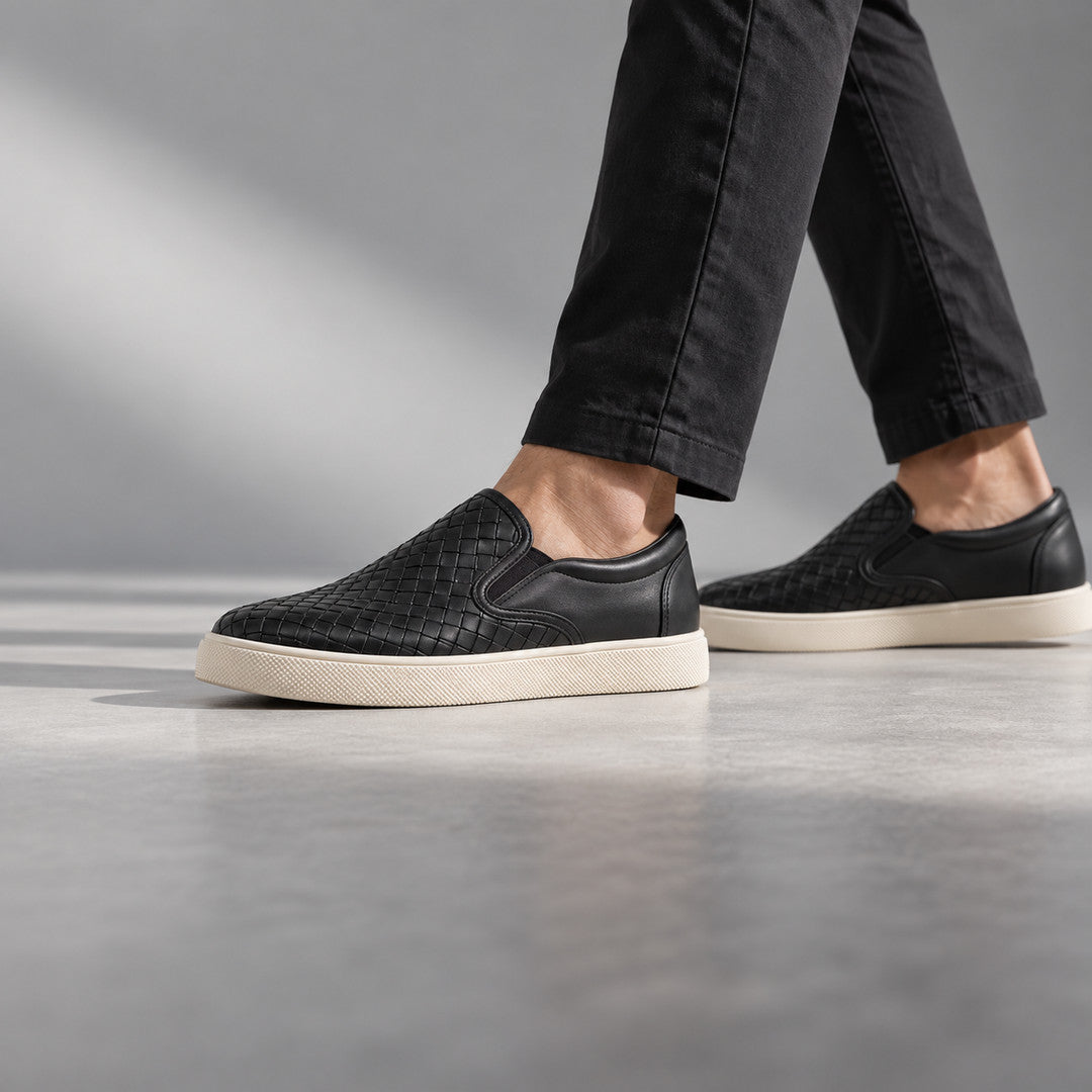Harlow Leather Weave Loafers (1:1, image 18)