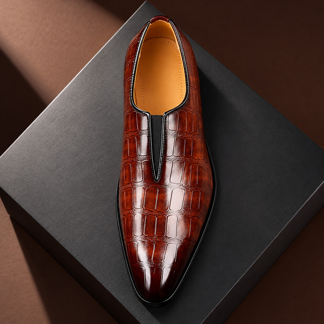 Orsini Central Gore Croc-Effect Loafers (1:1, image 3)