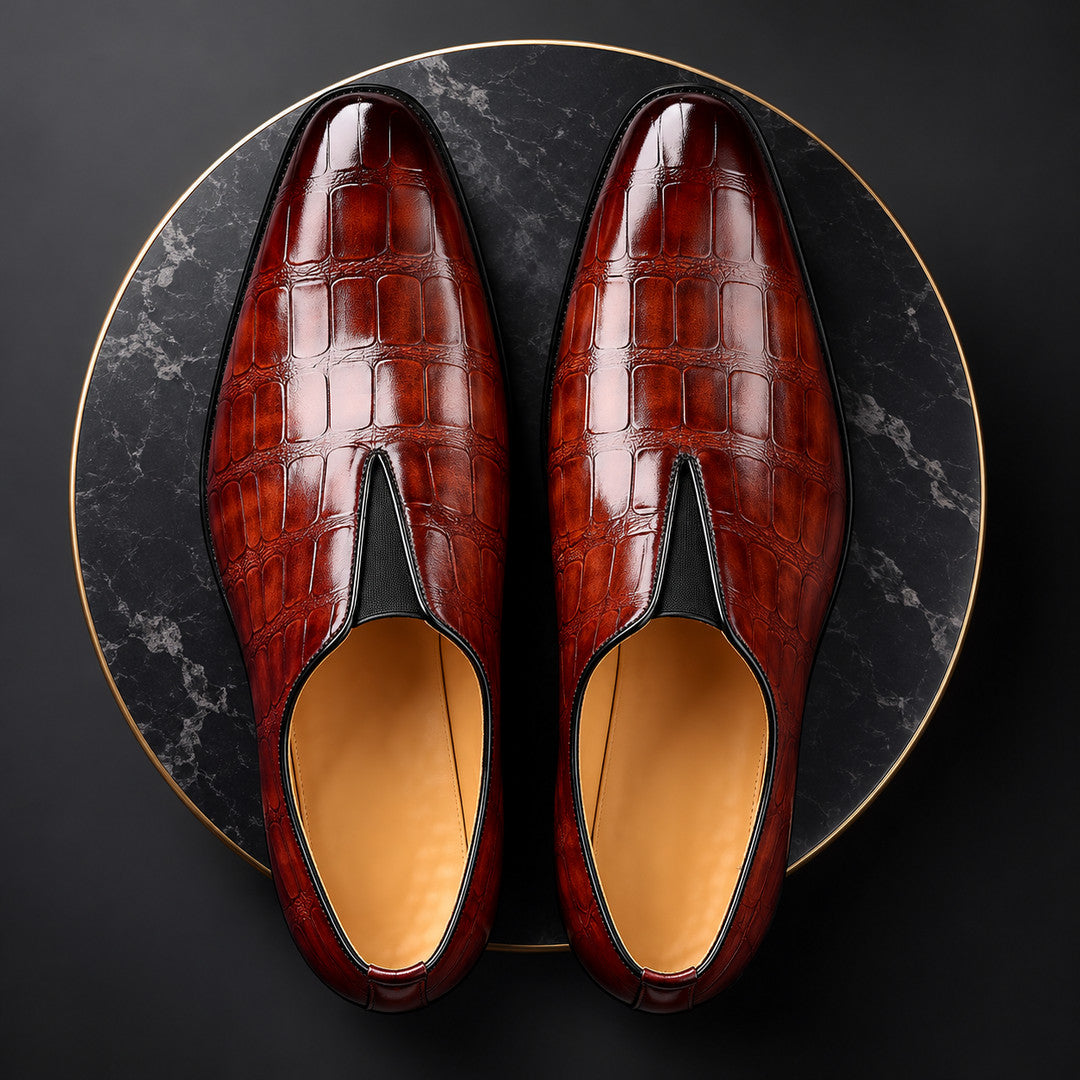 Orsini Central Gore Croc-Effect Loafers (1:1, image 7)