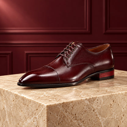 Orsini Side Lace Split Leather Dress Shoes (1:1, image 2)