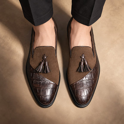 Stansfield Croc-Effect Tassel Loafers (1:1, image 7)