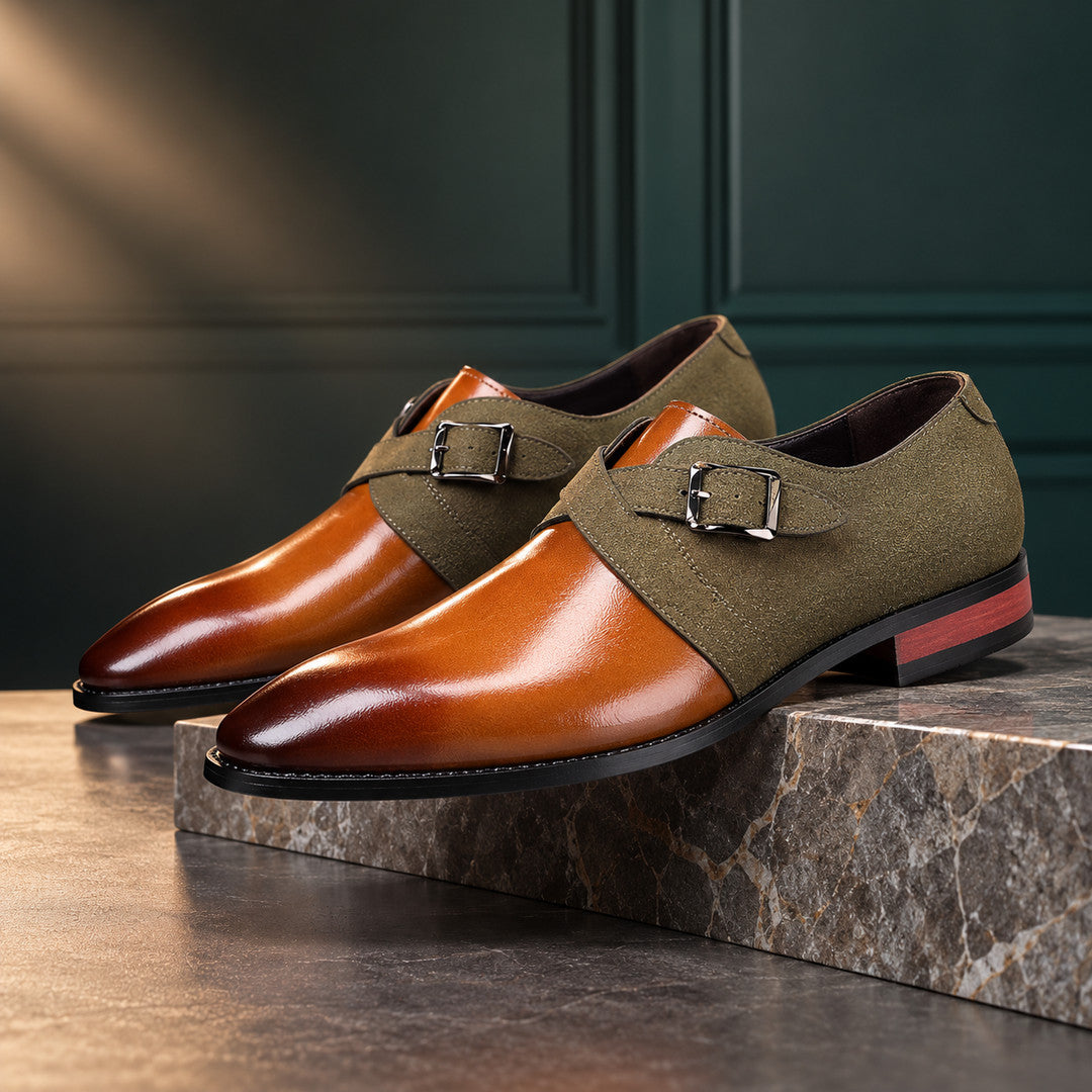 Valcour Crossed Strap Monk Shoes (1:1, image 5)