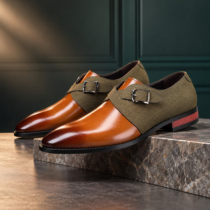 Valcour Crossed Strap Monk Shoes (1:1, image 5)