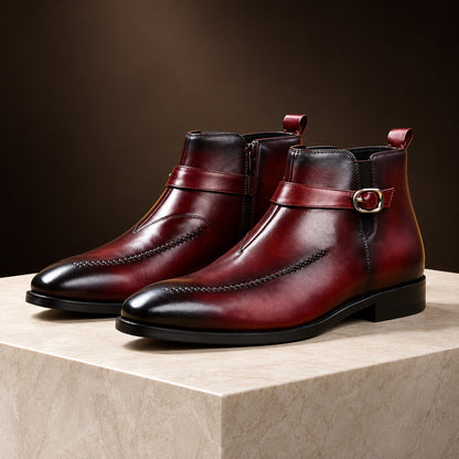 Valemont Buckle Detail Ankle Boots (1:1, image 1)