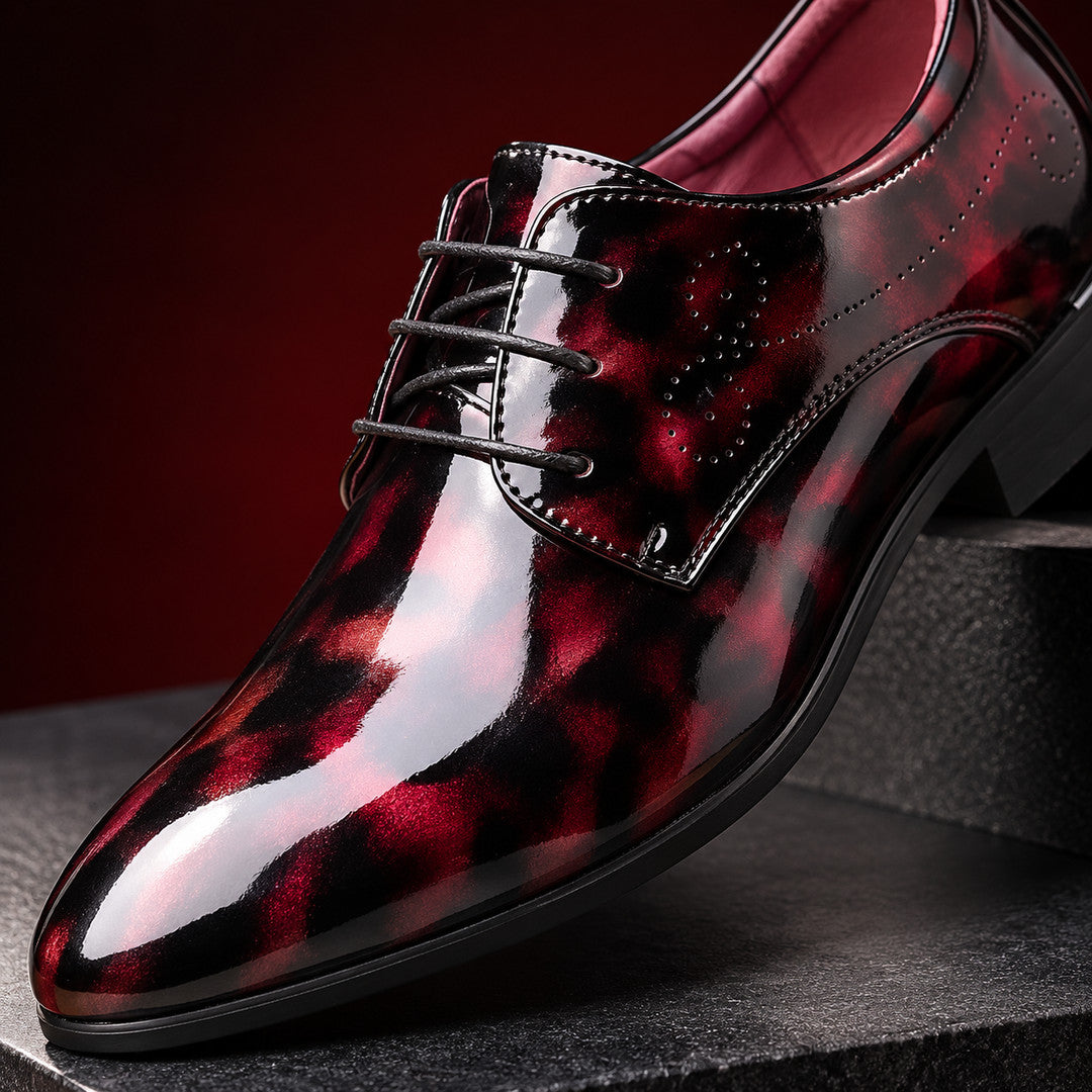 Veyron High-Shine Patent Leather Derby Shoes (1:1, image 4)