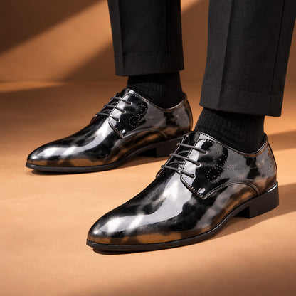 Veyron High-Shine Patent Leather Derby Shoes (1:1, image 5)