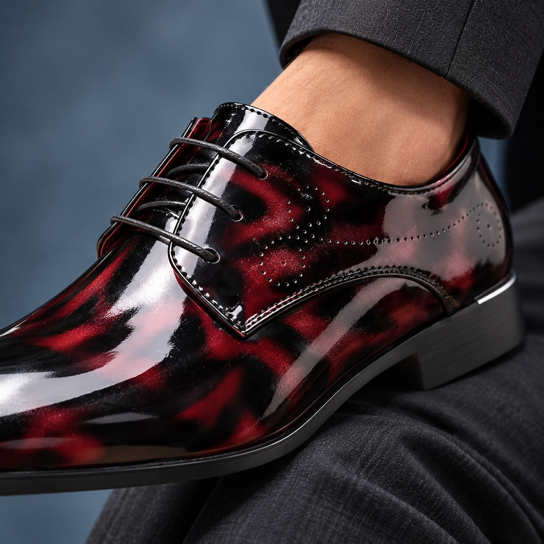 Veyron High-Shine Patent Leather Derby Shoes (1:1, image 8)