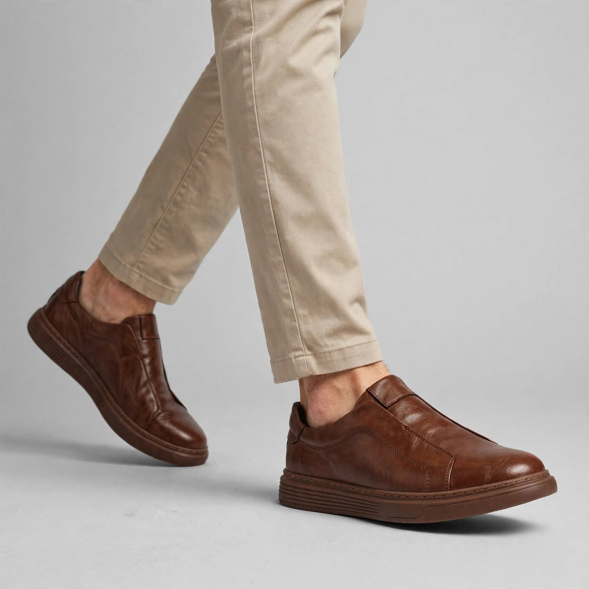 Kelmscott Leather Slip-Ons