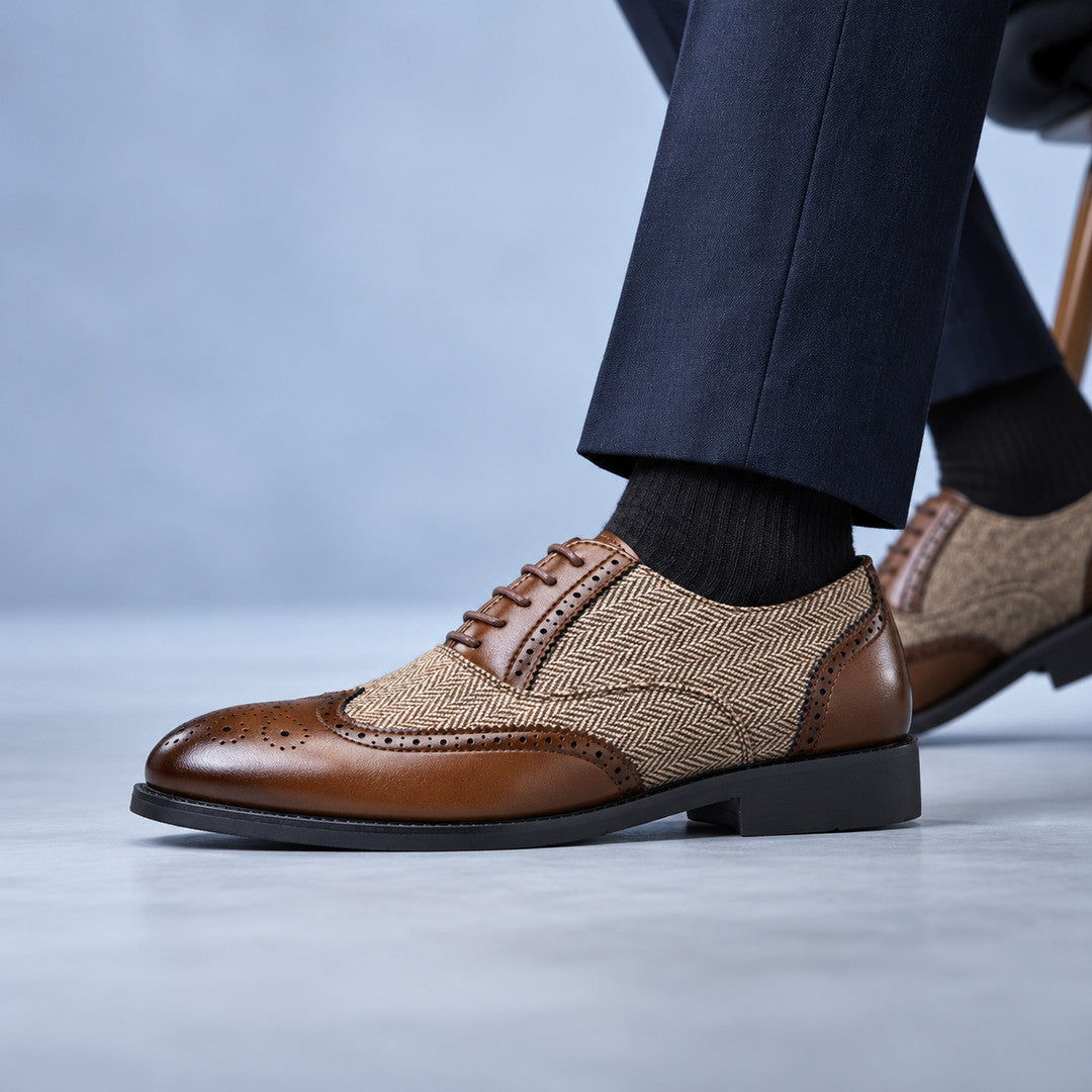 Westbourne Herringbone Wingtip Brogues (1:1, image 10)